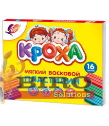 Pastă de modelat moale Kroha, 16 culori x 15 gr.